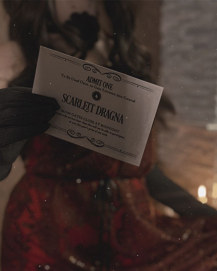 scarlett dragna __ caraval🍷✨️🪄